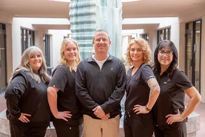 Dr. Alex Martin with his dental team based out of Scottsdale, AZ